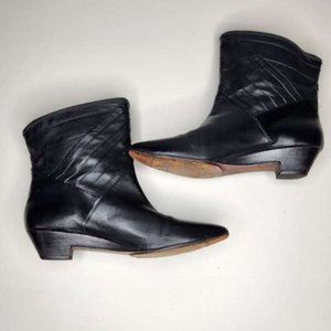 Frye Black Booties Size 10